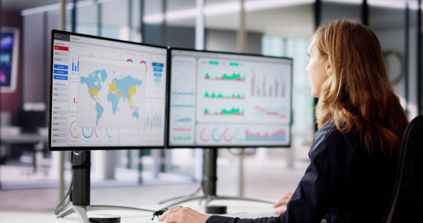 Unhappy Overwhelmed Business Woman Looking At Dashboard On Computer